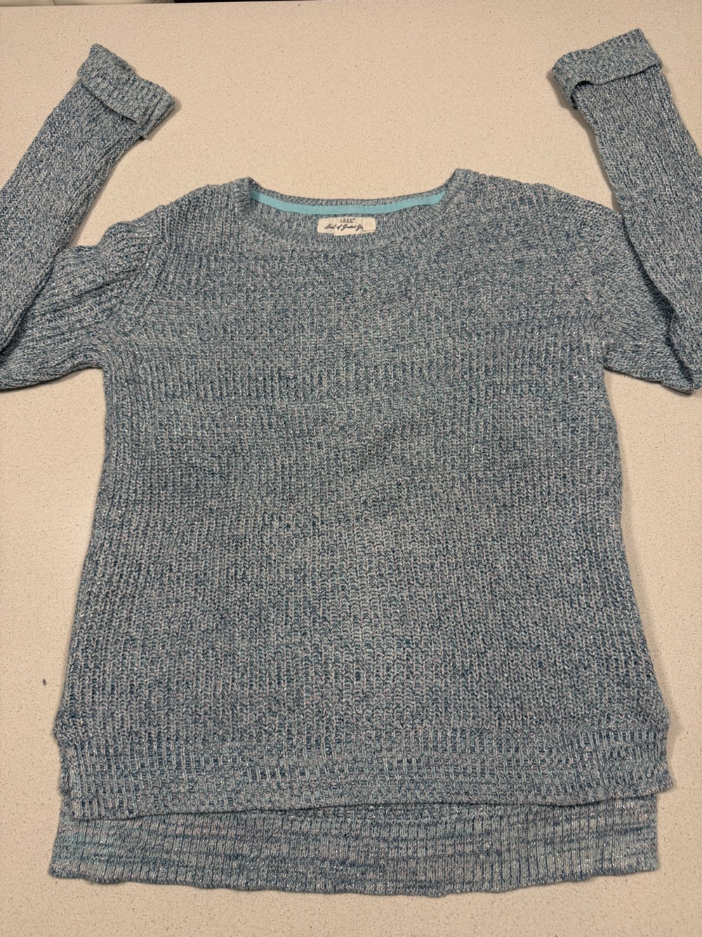 Cozy Blue Knit Women's Sweater